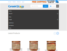 Tablet Screenshot of greekstore.com